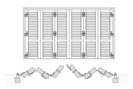 Assorted Wooden Shutters - Folding Shutters