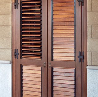 Assorted Wooden Shutters - Adjustable Louver