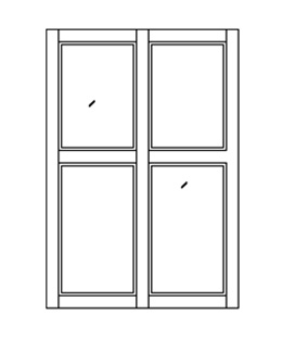 חלונות ודלתות מעץ - קבוע
